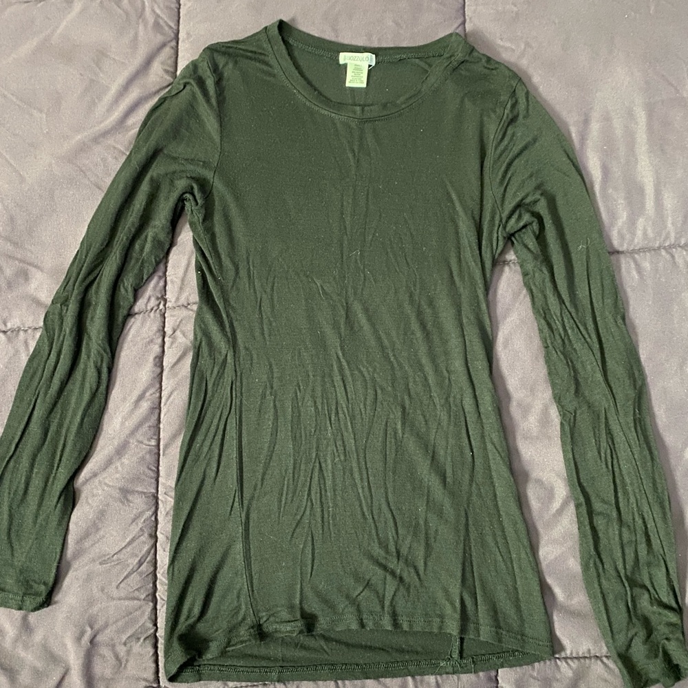 Black long sleeve top